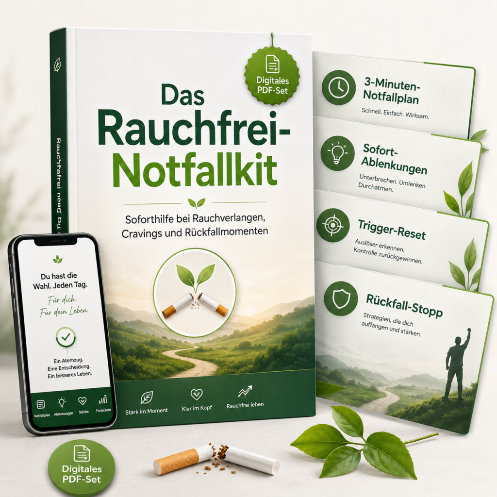 Das Rauchfrei-Notfallkit Produktgrafik